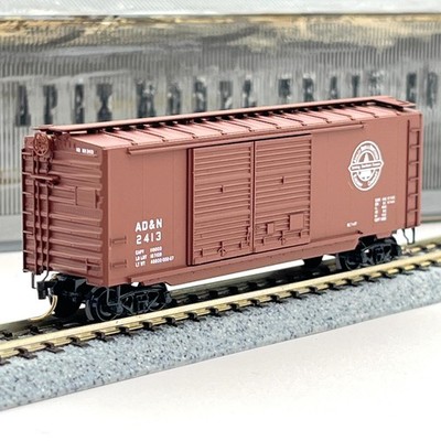 Micro-Trains N Scale 23240 Ashley Drew Northern 40ft Double Dr Boxcar AD&N 2413