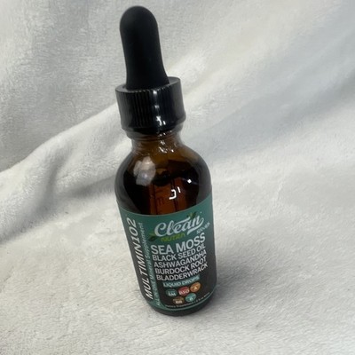 Clean Nutra Sea Moss Liquid Drops Irish Moss Black Cumin Burdock MULTIMIN102