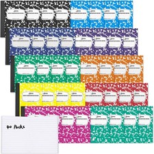 Composition Notebooks Bulk 40 Packs 3.25 X 4.5 Mini Pocket Notebooks Narrow