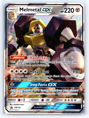 Melmetal GX - SM178 - Pokemon Promo Sun & Moon Ultra Rare Card VLP