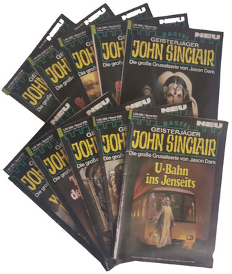 John Sinclair Heftromane - 1. Auflage  Nr. 607-616    10er Konvolut