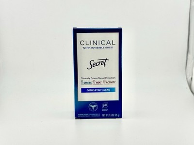 Secret Clinical Completely Clean Invisible solid 1.6oz Exp 9/26 New