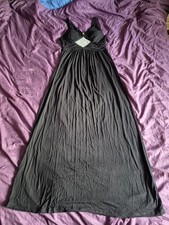 Ladies Long Maxi Viscose Dress Size Medium Gilli