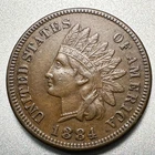 1884  INDIAN CENT  AU   #2178
