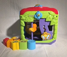 VTech Sort & Discover Activity Cube Toy + Extra Blocks Complete Tested