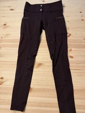 Halter Ego Sloane Full Grip Hybrid Breeches, Java Dark Brown, Size 24