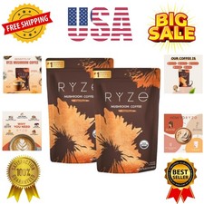 Mushroom Medium Roast Coffee Starter Kit, USDA Organic Instant Coffee with 6 ...