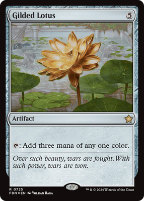 #ad MTG Gilded Lotus Foundations Foil Near Mint Magic $3.99