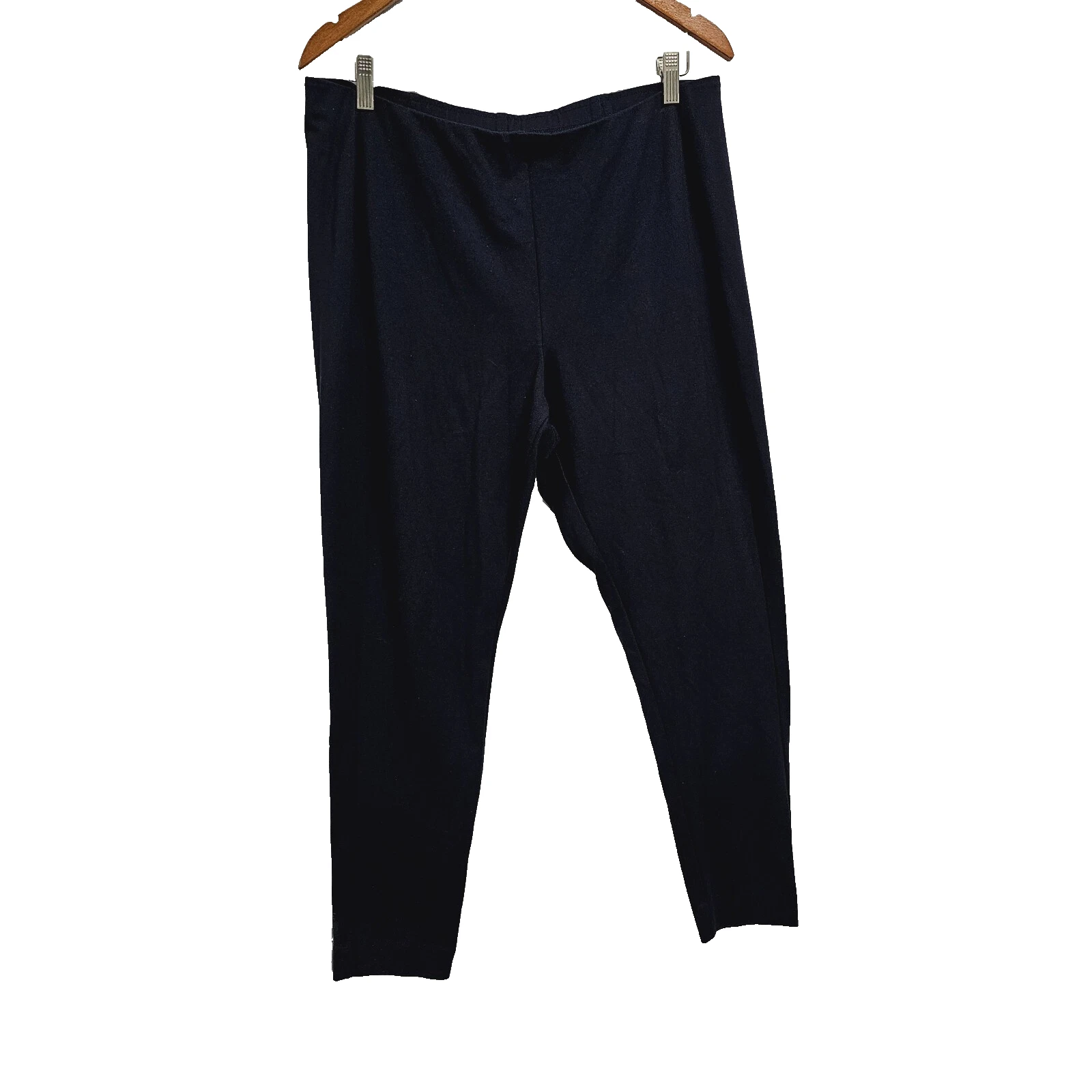 J. Jill Women Size XLP Crop Ponte Leggings Navy Blue Pull on High Rise