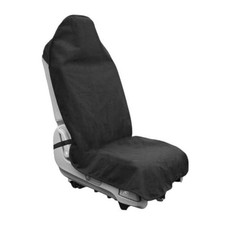 Mandark Car Towel Seat Cover, Waterproof Non-Slip Vehicle Front Seat 1PC Black
