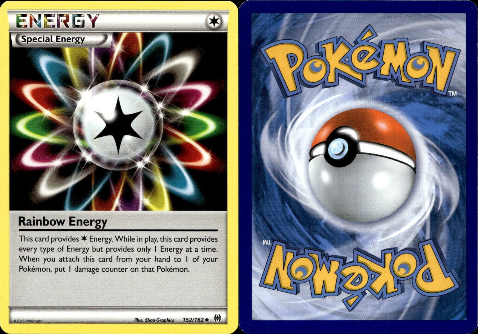 Rainbow Energy 152/162 Uncommon - Pokemon XY Break Through Card NM