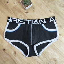 Andrew Christian Sexy Ropa Interior Show-It Retro Pop Bolsillo Boxer, Carbón, Pequeño