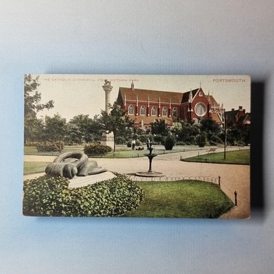 Victoria Park Postkarte um 1915 Portsmouth katholische Kathedrale