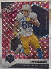 2021 Panini Mosaic Prizm Camo Pink #138 Hunter Henry Patriots Chargers