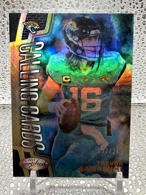 2023 Panini Certified Trevor Lawrence Calling Cards Mirror Bronze /249 Jaguars