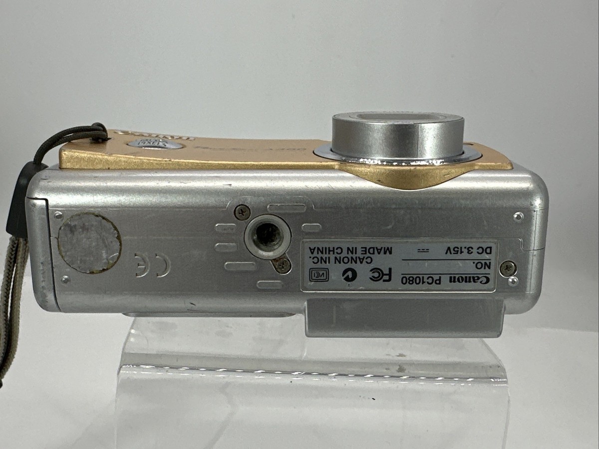 Canon Digital Camera PowerShot A400 3.2MP Gold Tested AA Battery W