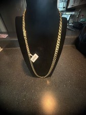 24 Inch 14K Gold Filled Cuban Link Chain Neck...