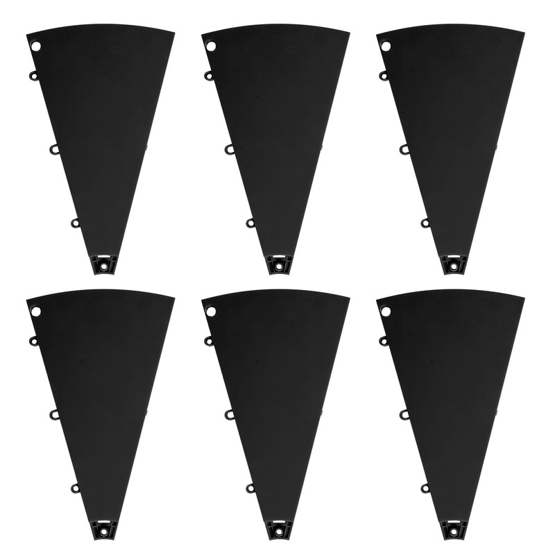 WinSpin 6 Pcs Prize Wheel Panels Dry Erase Black for 24" Modular Prize Wheel