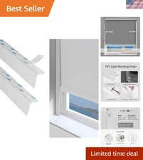 Light Blockers Side Tracks for Window Shades Blackout Light Blocking Strips