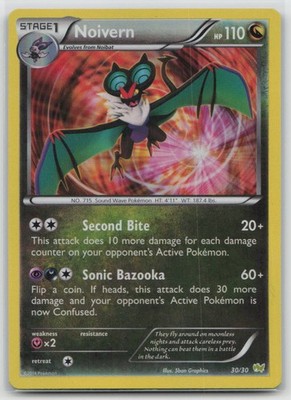 Noivern (#30 30/30 Holo Common XY Trainer Kit: Sylveon & Noivern Pokemon NM