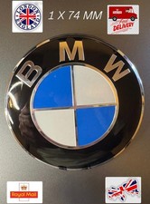 1x BMW 74mm Coperchio Stivale TONDO EMBLEMA POSTERIORE B PER BMW - E46 E36 E90 E60 E83 E92 M3 UK
