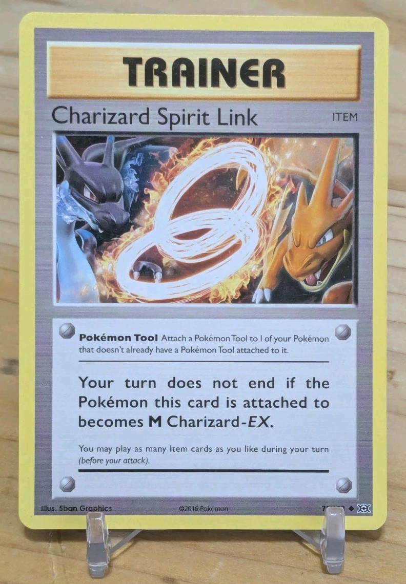 Pokemon TCG CHARIZARD SPIRIT LINK 75/108 XY Evolutions Trainer Item - NM