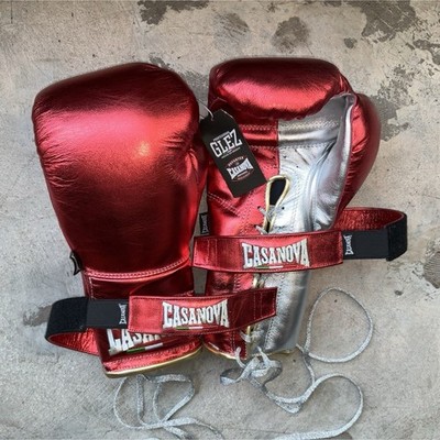 PRESALE Casanova Sparring Boxing Gloves Red Silver Training