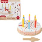 Wood Pretend Play Toy Cake Set, 14-Piece Wooden Food Decorating  Serving Play...