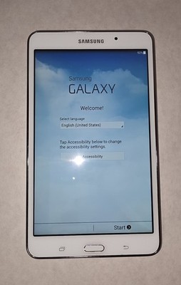White Samsung Galaxy Tab 4 7.0'' Wi-Fi Tablet Used