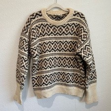 Gaeltarra Fair Isle 100 Wool Pullover Sweater Size Medium 42 Ireland Nordic