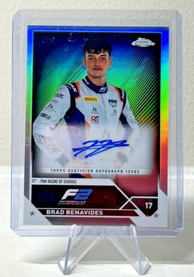 2023 Topps Chrome Formula 1 F1 Brad Benavides Refractor Auto
