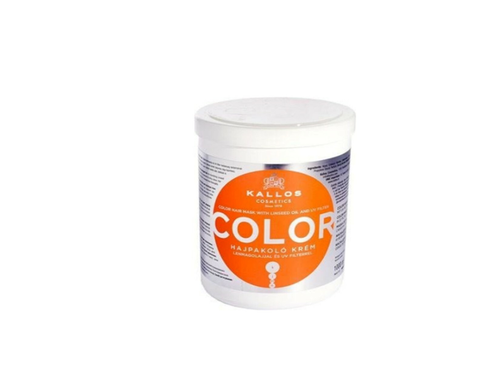 Kallos Color Hair Mask 1000ml  with Linseed Oil and UV Filter for Coloured Hair