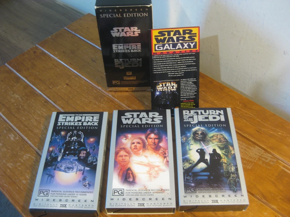 Star Wars Trilogy: Special Edition Silver Box Set (3 x VHS TAPES) UNUSED (1997)