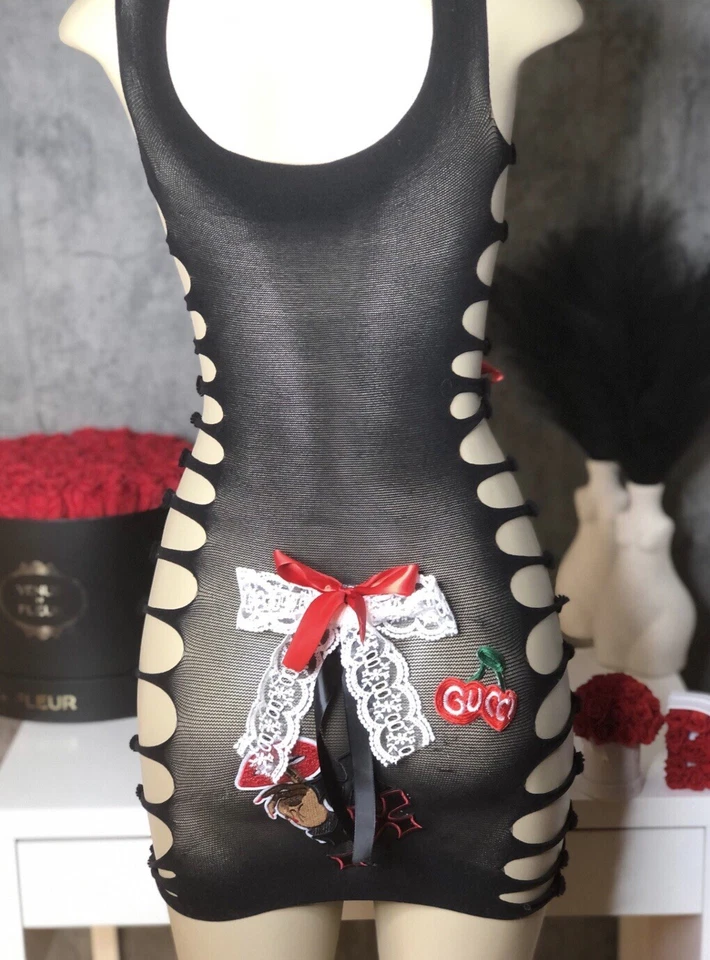 Safety Pin ROCKSTAR dress TRENDING popular Exotic, video vixen, birthday dress - Image 2 of 4