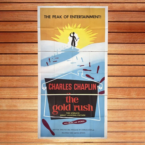 Charles chaplin the gold rush US poster original 81 x 41 inch 1925 years