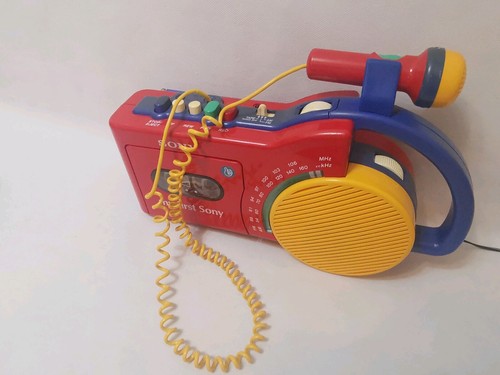MY FIRST SONY CFM 2300 KINDER KASSETTENRECORDER Micro. NEUE RIEMEN FUNKTIONIERT - Bild 10 von 14