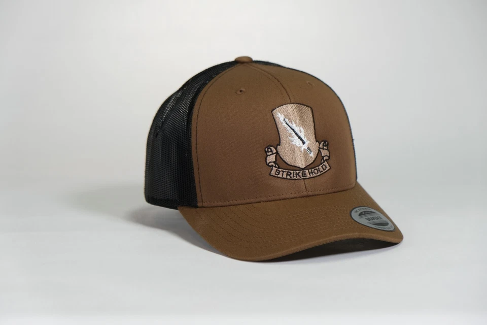 504-й парашютно-пехотный полк (ПИР) DUI, вышитая кепка дальнобойщика койота - Изображение 2 из 3