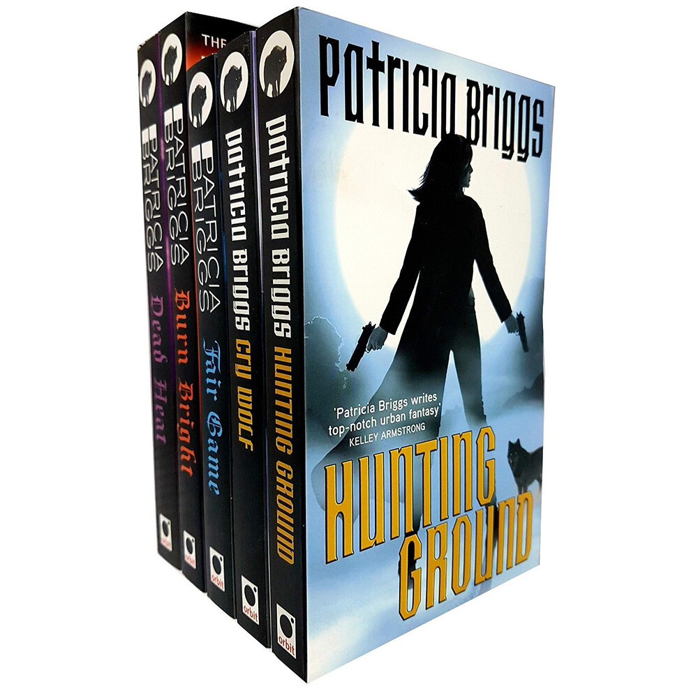 Patricia Briggs Alpha and omega series 5 Books Collection Set Hunting Ground