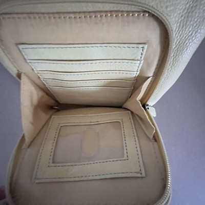 Fossil Yellow Leather Crossbody NEW Bag Purse built in wallet credit card holder