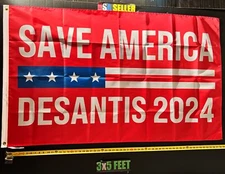 Ron Desantis Flag FREE USA SHIP  Save America 2024 R Florida Trump USA Sign 3x5'
