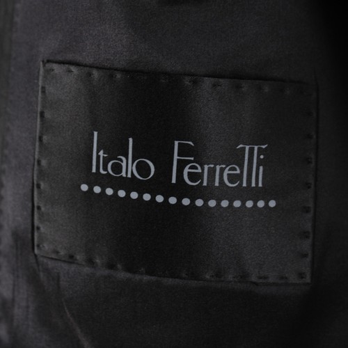 Italo Ferretti NWD Silk Blend Sport Coat Size 54 (44 US) Tonal Black Geometric - Picture 9 of 11