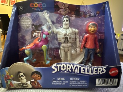 Disney Pixar Coco Storytellers Figure Set Miguel, Alebrije Dante, Ernesto