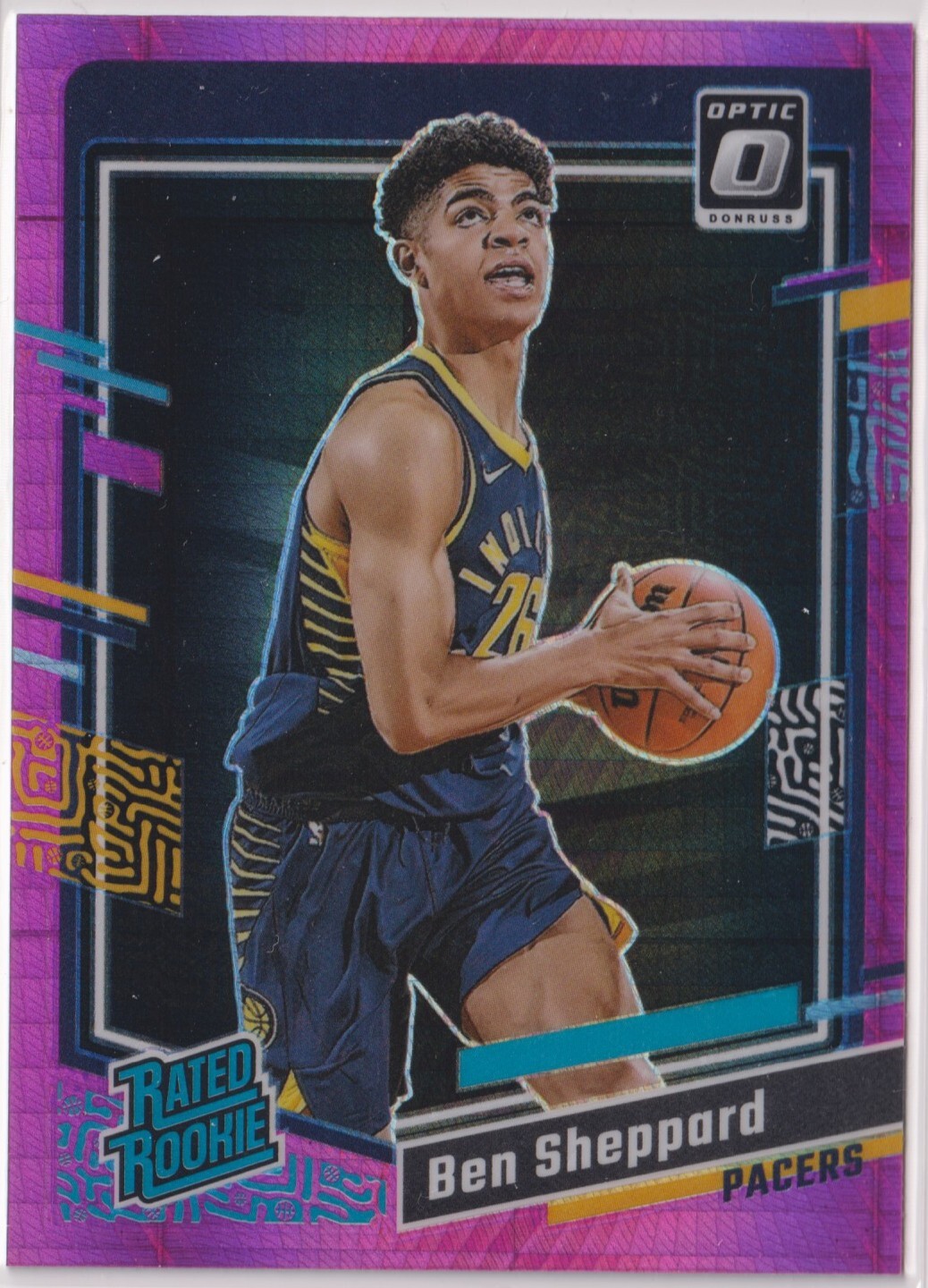 Ben Sheppard 2023-24 Panini Donruss Optic Pink Hyper Prizm Rookie #221