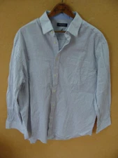Nautica Mens Blue Playd Long Sleeve Button Down Shirt Size L RN 133307 CA 30118