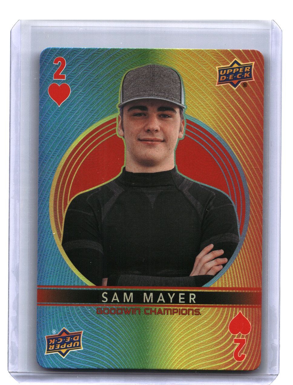 2022 Upper Deck Goodwin Champions #2 Sam Mayer Playing Cards