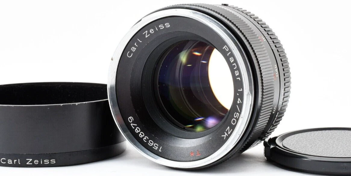 Preços baixos em Lentes de câmera f/1.4 Carl Zeiss 50mm Focal | eBay
