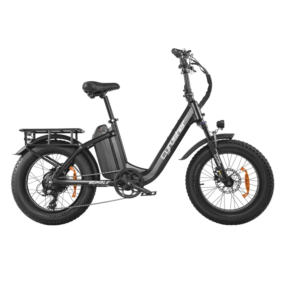 Bicicleta de Montaña Eléctrica Cyrusher 20" 500W 48V 18Ah Fat Tire E-bike 22MPH Rumble Foto 2 de 4