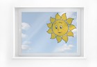Fensterfolie Fensterbild Liebe Sonne gelb