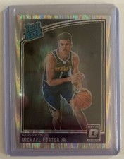 Michael Porter Jr 2018-2019 Panini Optic Shock Prizm Rated Rookie Card No 182. rookie card picture