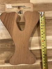 Vintage, Large 7  Wooden Alphabet Letter  Y  . NEW